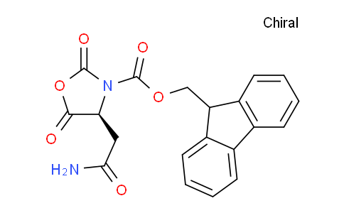 CAS No. 178614-75-0, (S)-(9H-Fluoren-9-yl)methyl 4-(2-amino-2-oxoethyl)-2,5-dioxooxazolidine-3-carboxylate
