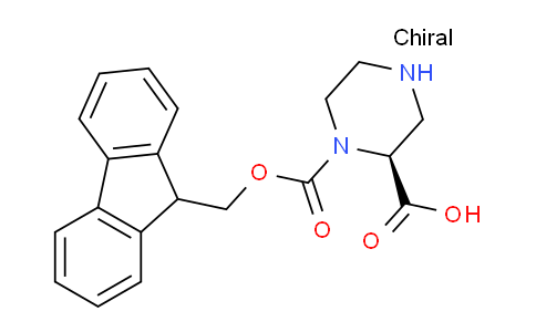 CAS No. 915749-50-7, (S)-1-(((9H-Fluoren-9-yl)methoxy)carbonyl)piperazine-2-carboxylic acid