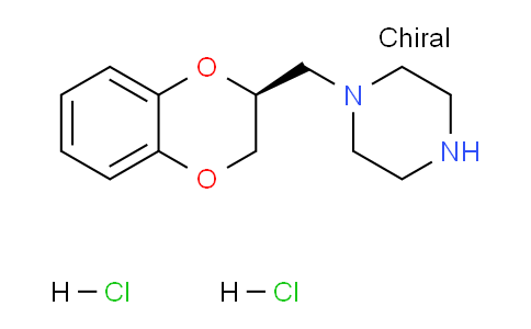 CAS No. 62501-78-4, (S)-1-((2,3-Dihydrobenzo[b][1,4]dioxin-2-yl)methyl)piperazine dihydrochloride