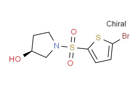 CAS No. 1261234-58-5, (S)-1-((5-Bromothiophen-2-yl)sulfonyl)pyrrolidin-3-ol