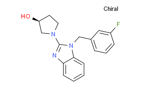 CAS No. 1353998-32-9, (S)-1-(1-(3-Fluorobenzyl)-1H-benzo[d]imidazol-2-yl)pyrrolidin-3-ol