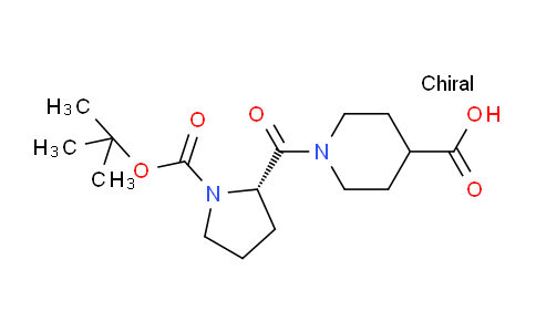 CAS No. 955964-45-1, (S)-1-(1-(tert-Butoxycarbonyl)pyrrolidine-2-carbonyl)piperidine-4-carboxylic acid