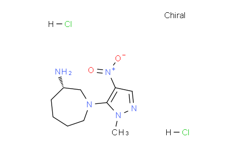 CAS No. 1363408-25-6, (S)-1-(1-Methyl-4-nitro-1H-pyrazol-5-yl)azepan-3-amine dihydrochloride