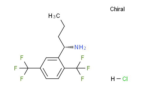 CAS No. 1263078-22-3, (S)-1-(2,5-Bis(trifluoromethyl)phenyl)butan-1-amine hydrochloride