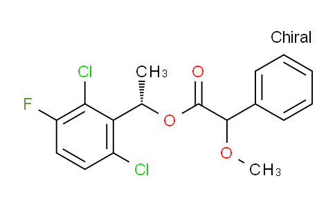 CAS No. 1416403-82-1, (S)-1-(2,6-Dichloro-3-fluorophenyl)ethyl 2-methoxy-2-phenylacetate