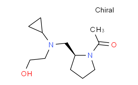 CAS No. 1354008-03-9, (S)-1-(2-((Cyclopropyl(2-hydroxyethyl)amino)methyl)pyrrolidin-1-yl)ethanone