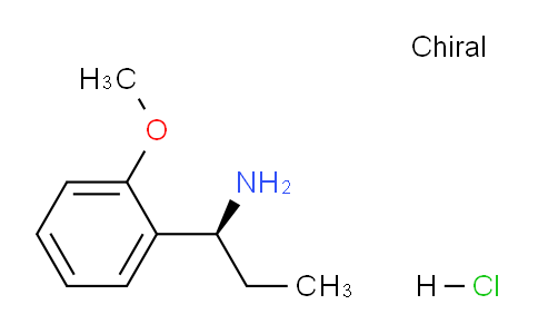CAS No. 873893-95-9, (S)-1-(2-Methoxyphenyl)propan-1-amine hydrochloride
