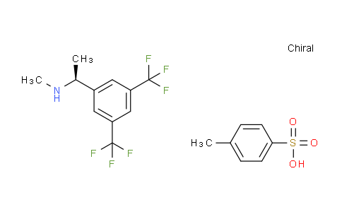 CAS No. 1000614-08-3, (S)-1-(3,5-Bis(trifluoromethyl)phenyl)-N-methylethanamine 4-methylbenzenesulfonate