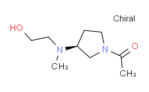 CAS No. 1354015-82-9, (S)-1-(3-((2-Hydroxyethyl)(methyl)amino)pyrrolidin-1-yl)ethanone