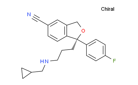 CAS No. 1421026-41-6, (S)-1-(3-((Cyclopropylmethyl)amino)propyl)-1-(4-fluorophenyl)-1,3-dihydroisobenzofuran-5-carbonitrile