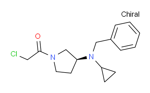 CAS No. 1354019-94-5, (S)-1-(3-(Benzyl(cyclopropyl)amino)pyrrolidin-1-yl)-2-chloroethanone