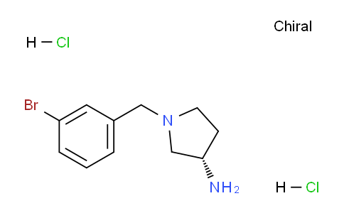 CAS No. 1286208-86-3, (S)-1-(3-Bromobenzyl)pyrrolidin-3-amine dihydrochloride