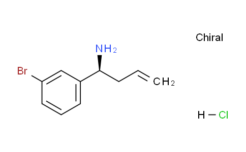 CAS No. 1285696-18-5, (S)-1-(3-Bromophenyl)but-3-en-1-amine hydrochloride