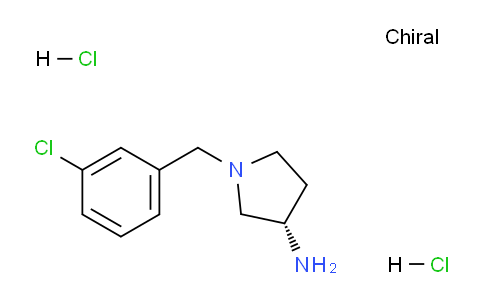 CAS No. 1286209-25-3, (S)-1-(3-Chlorobenzyl)pyrrolidin-3-amine dihydrochloride