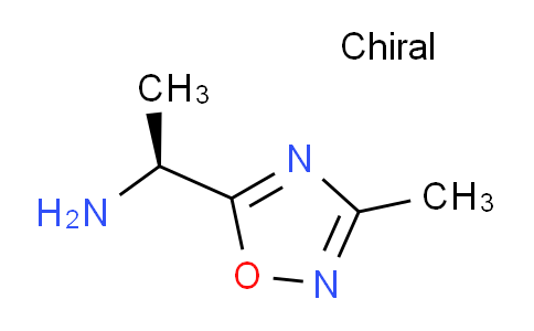 CAS No. 1217650-21-9, (S)-1-(3-Methyl-1,2,4-oxadiazol-5-yl)ethanamine