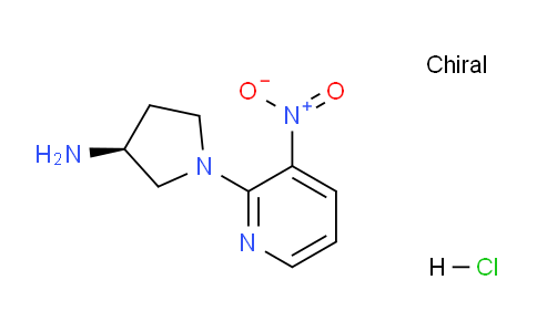 CAS No. 1233860-07-5, (S)-1-(3-Nitropyridin-2-yl)pyrrolidin-3-amine hydrochloride