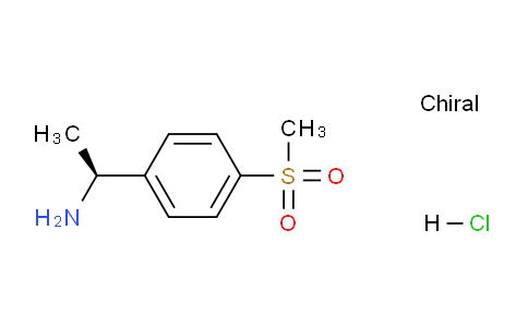 CAS No. 1212202-62-4, (S)-1-(4-(Methylsulfonyl)phenyl)ethanamine hydrochloride