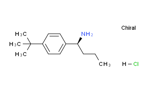 CAS No. 1263363-60-5, (S)-1-(4-(tert-Butyl)phenyl)butan-1-amine hydrochloride