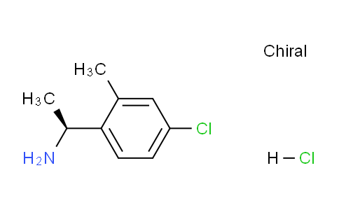 CAS No. 1391443-56-3, (S)-1-(4-Chloro-2-methylphenyl)ethanamine hydrochloride