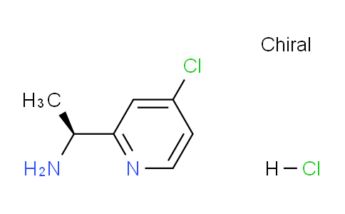 CAS No. 1415257-52-1, (S)-1-(4-Chloropyridin-2-yl)ethanamine hydrochloride