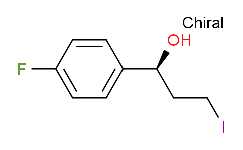 CAS No. 926657-23-0, (S)-1-(4-Fluorophenyl)-3-iodopropan-1-ol