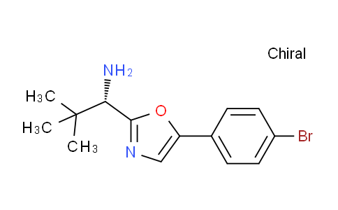 CAS No. 1956436-23-9, (S)-1-(5-(4-Bromophenyl)oxazol-2-yl)-2,2-dimethylpropan-1-amine