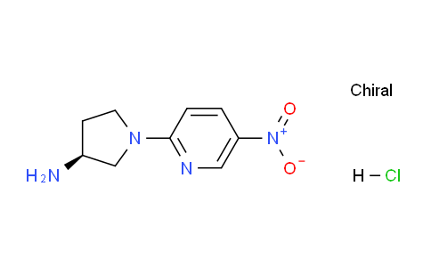 CAS No. 1233860-34-8, (S)-1-(5-Nitropyridin-2-yl)pyrrolidin-3-amine hydrochloride