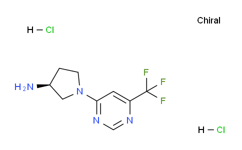 CAS No. 1365936-86-2, (S)-1-(6-(Trifluoromethyl)pyrimidin-4-yl)pyrrolidin-3-amine dihydrochloride