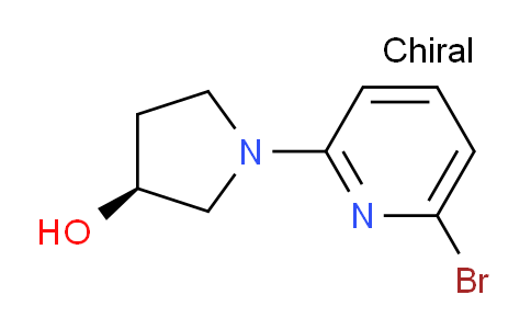CAS No. 1379445-24-5, (S)-1-(6-Bromopyridin-2-yl)pyrrolidin-3-ol