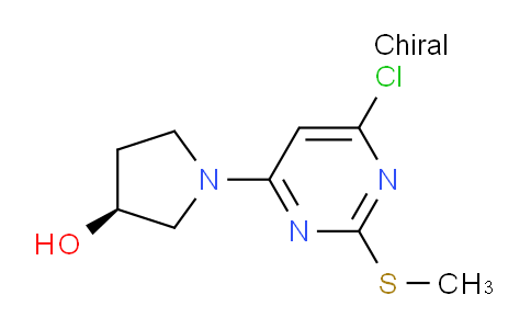 CAS No. 1261233-29-7, (S)-1-(6-Chloro-2-(methylthio)pyrimidin-4-yl)pyrrolidin-3-ol