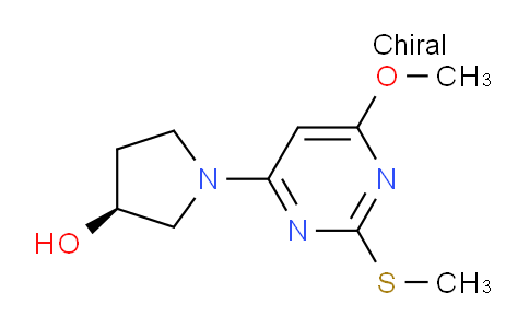 CAS No. 1354018-67-9, (S)-1-(6-Methoxy-2-(methylthio)pyrimidin-4-yl)pyrrolidin-3-ol