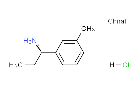 CAS No. 1391431-44-9, (S)-1-(m-Tolyl)propan-1-amine hydrochloride