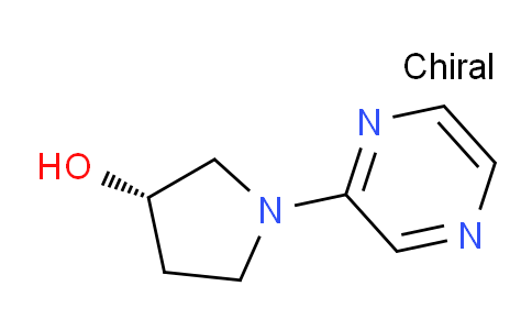 CAS No. 1289585-09-6, (S)-1-(Pyrazin-2-yl)pyrrolidin-3-ol
