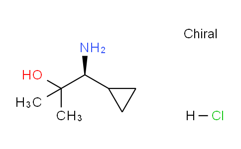 CAS No. 1363408-33-6, (S)-1-Amino-1-cyclopropyl-2-methylpropan-2-ol hydrochloride
