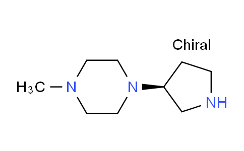 CAS No. 1067716-49-7, (S)-1-Methyl-4-(pyrrolidin-3-yl)piperazine