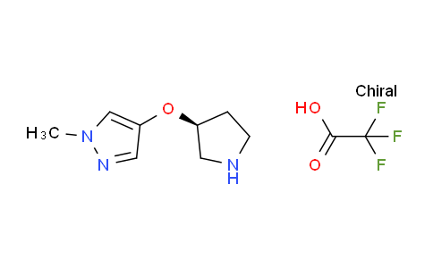 CAS No. 1956437-61-8, (S)-1-Methyl-4-(pyrrolidin-3-yloxy)-1H-pyrazole 2,2,2-trifluoroacetate