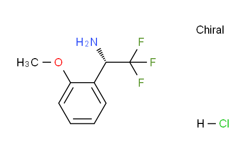 CAS No. 1391397-32-2, (S)-2,2,2-Trifluoro-1-(2-methoxyphenyl)ethanamine hydrochloride