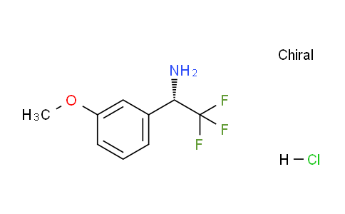 CAS No. 2222471-40-9, (S)-2,2,2-Trifluoro-1-(3-methoxyphenyl)ethanamine hydrochloride