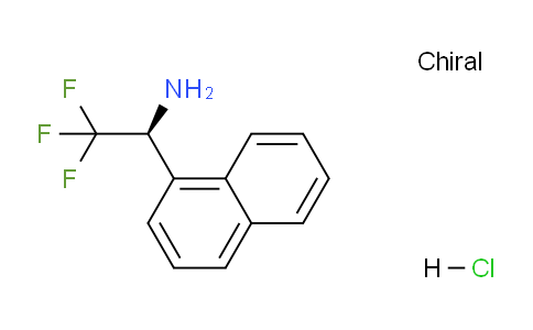 CAS No. 2222662-58-8, (S)-2,2,2-Trifluoro-1-(naphthalen-1-yl)ethanamine hydrochloride