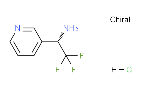 CAS No. 336105-46-5, (S)-2,2,2-Trifluoro-1-(pyridin-3-yl)ethanamine hydrochloride