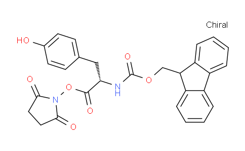 CAS No. 106894-56-8, (S)-2,5-Dioxopyrrolidin-1-yl 2-((((9H-fluoren-9-yl)methoxy)carbonyl)amino)-3-(4-hydroxyphenyl)propanoate