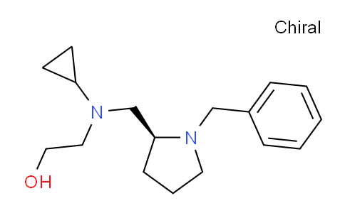 CAS No. 1353996-91-4, (S)-2-(((1-Benzylpyrrolidin-2-yl)methyl)(cyclopropyl)amino)ethanol
