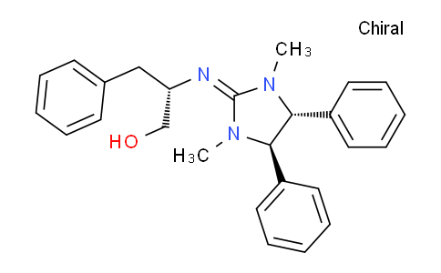 CAS No. 337308-63-1, (S)-2-(((4R,5R)-1,3-Dimethyl-4,5-diphenylimidazolidin-2-ylidene)amino)-3-phenylpropan-1-ol