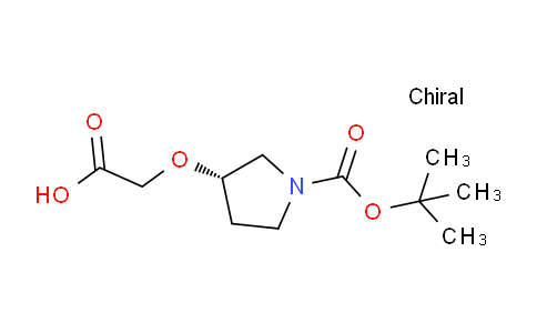 CAS No. 895126-64-4, (S)-2-((1-(tert-Butoxycarbonyl)pyrrolidin-3-yl)oxy)acetic acid