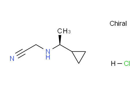 CAS No. 1173434-71-3, (S)-2-((1-Cyclopropylethyl)amino)acetonitrile hydrochloride