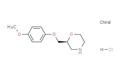 CAS No. 1416444-87-5, (S)-2-((4-Methoxyphenoxy)methyl)morpholine hydrochloride