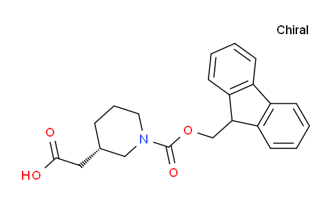 CAS No. 1217646-18-8, (S)-2-(1-(((9H-Fluoren-9-yl)methoxy)carbonyl)piperidin-3-yl)acetic acid