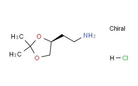 CAS No. 1363408-51-8, (S)-2-(2,2-Dimethyl-1,3-dioxolan-4-yl)ethanamine hydrochloride