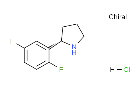 CAS No. 1443624-23-4, (S)-2-(2,5-Difluorophenyl)pyrrolidine hydrochloride