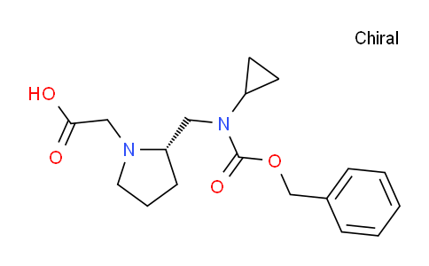 CAS No. 1354003-34-1, (S)-2-(2-((((Benzyloxy)carbonyl)(cyclopropyl)amino)methyl)pyrrolidin-1-yl)acetic acid